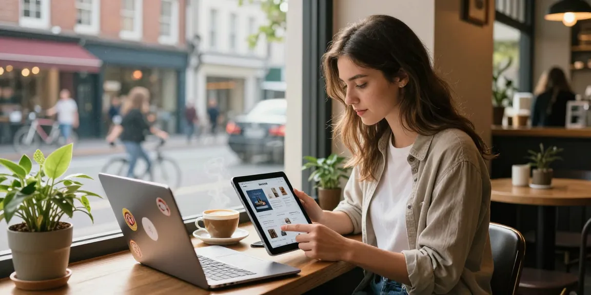 Youth enjoying Motchill lifestyle tips at a trendy coffee shop.