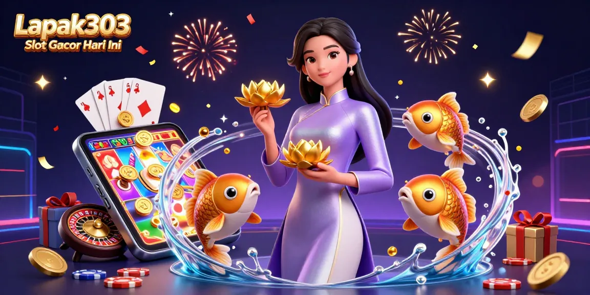 Enhance your gameplay with Lapak303 Slot Gacor Hari Ini featuring an elegant scene of fortune and fun.