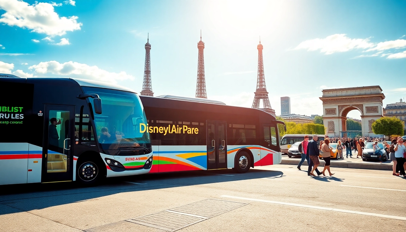 Experience seamless Disneyland Paris airport transfer services with our efficient shuttle bus, ready for travelers.