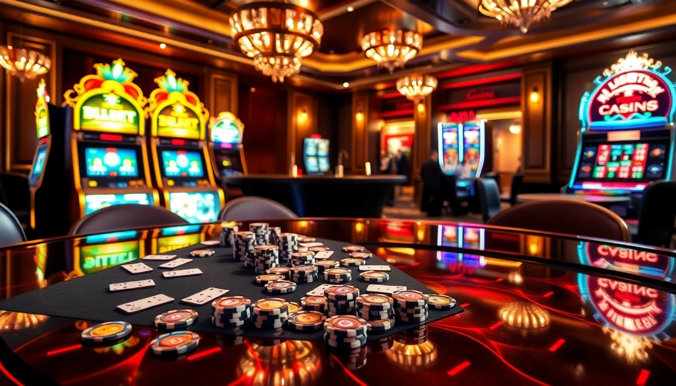 Experience the excitement of 789f best with poker chips and bright slot machines.
