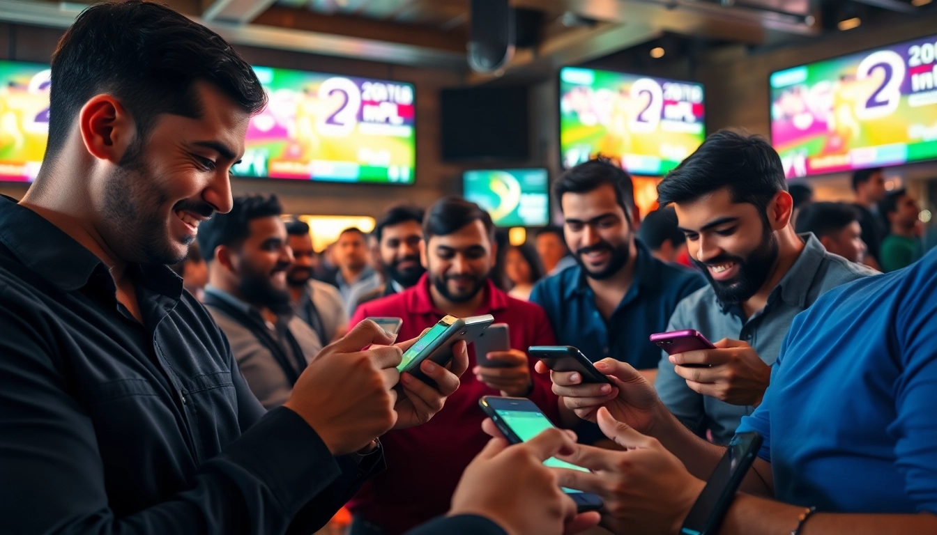 Discover which app is best for ipl betting by observing fans engaging with their mobile devices.