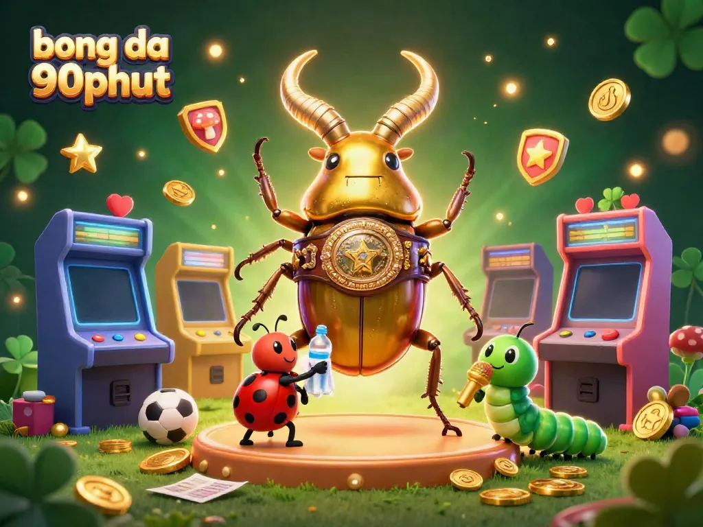 Experience the thrill of sports betting with bong da 90phut in this vibrant 3D casino illustration.