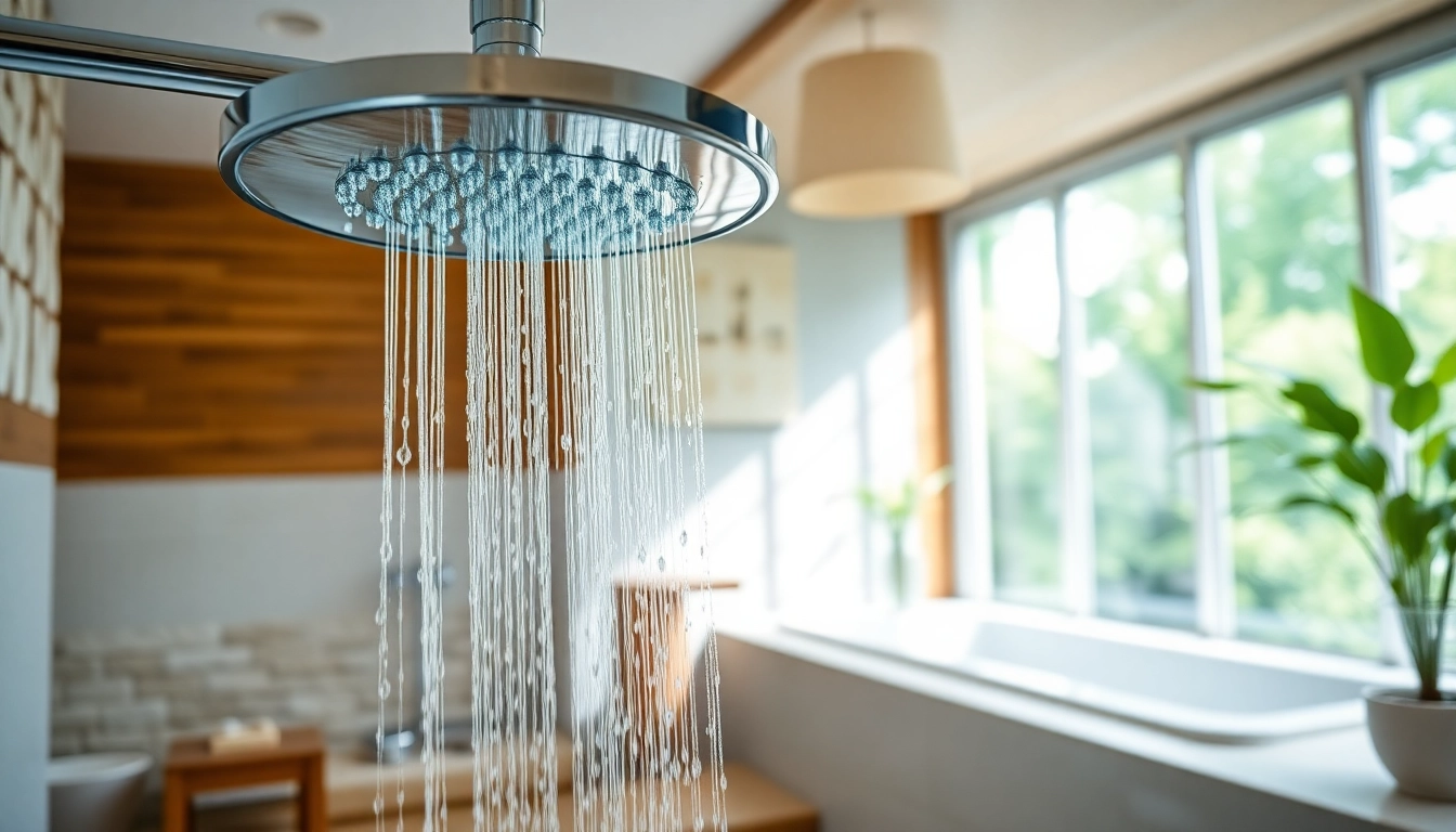 Experience elegant showers au with luxurious fixtures in a modern bathroom setting.