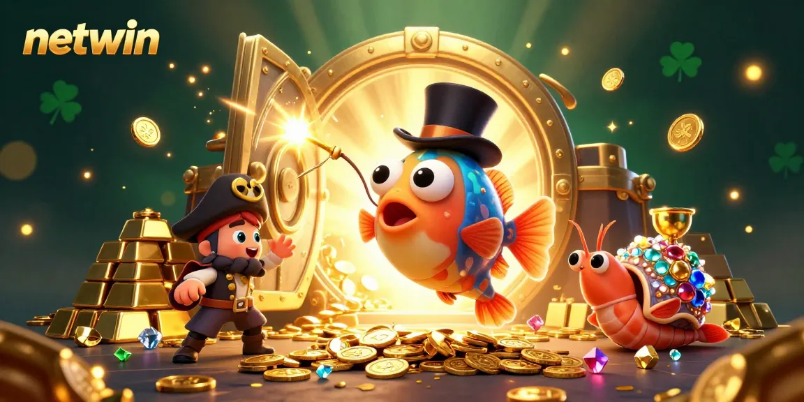 Engage in thrilling gameplay at netwin, where a deep-sea anglerfish enchants with golden coins.