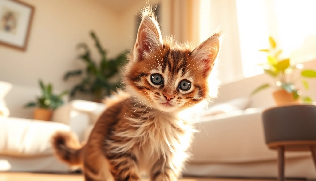 Adorable Maine Coon kittens for sale playing in a sunlit living room, showcasing their fluffy fur and playful nature.