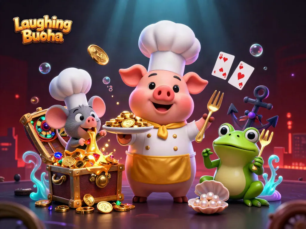 เกมสล็อต Laughing Buddha แสดงภาพความสนุกสนาน พร้อมทองคำและของรางวัลในการเล่น