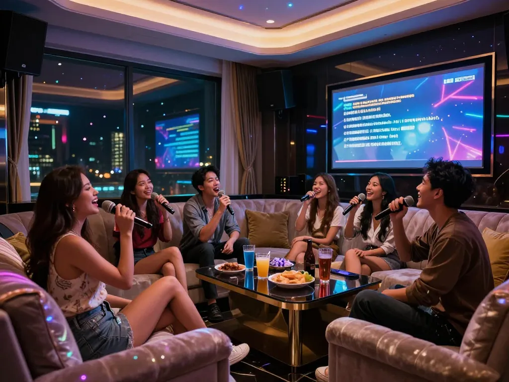 사치스러운 노래방 라운지에서 친구들과 함께 https://www.gangnamtune.com/perfect에서 잊지 못할 밤을 경험하세요.