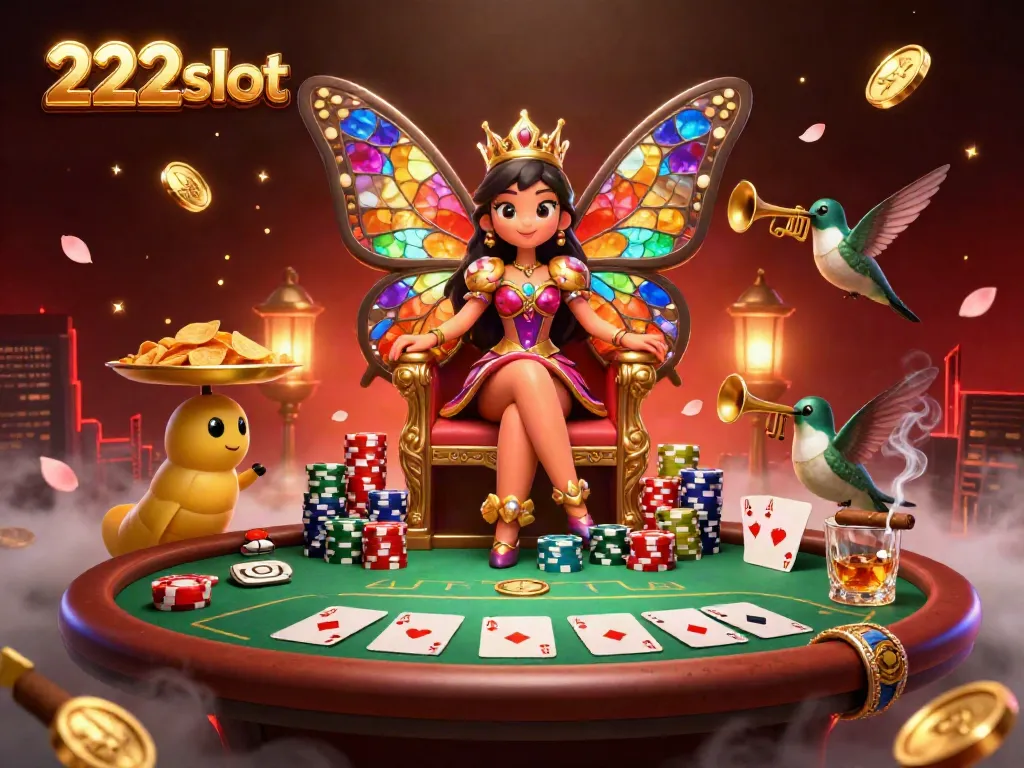Permainan slot online 222slot yang seru dengan banyak karakter warna-warni dan pernak-pernik menarik.