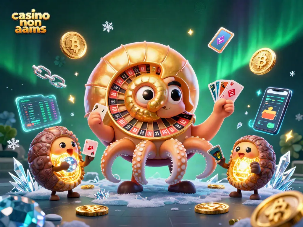 Casino non AAMS: gioca con un nautilo gigante e monete crypto in un'atmosfera incantevole.