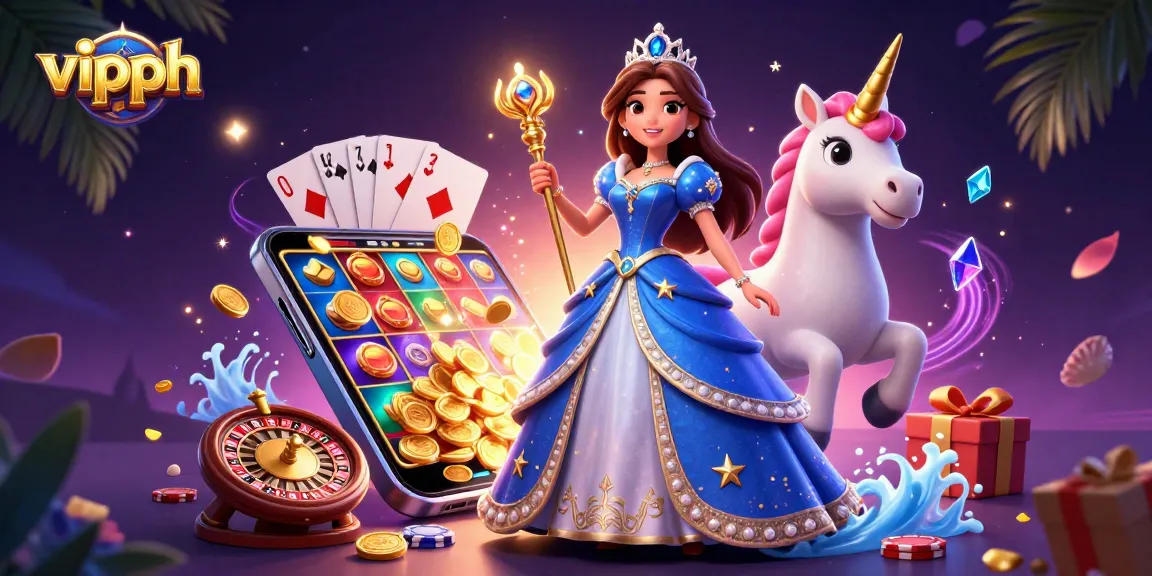 Experience the vibrant charm of vipph with enchanting casino elements and magical characters in action.