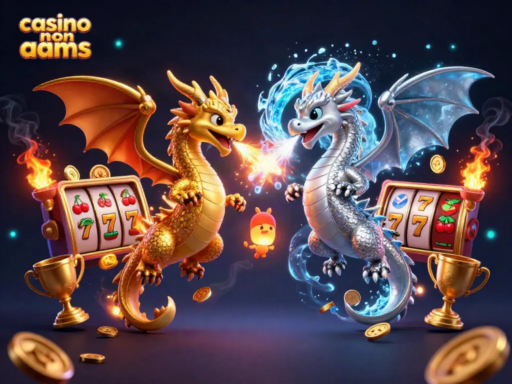 Gioca nei migliori casinò non AAMS con draghi 3D in un’illustrazione vivace e coinvolgente.