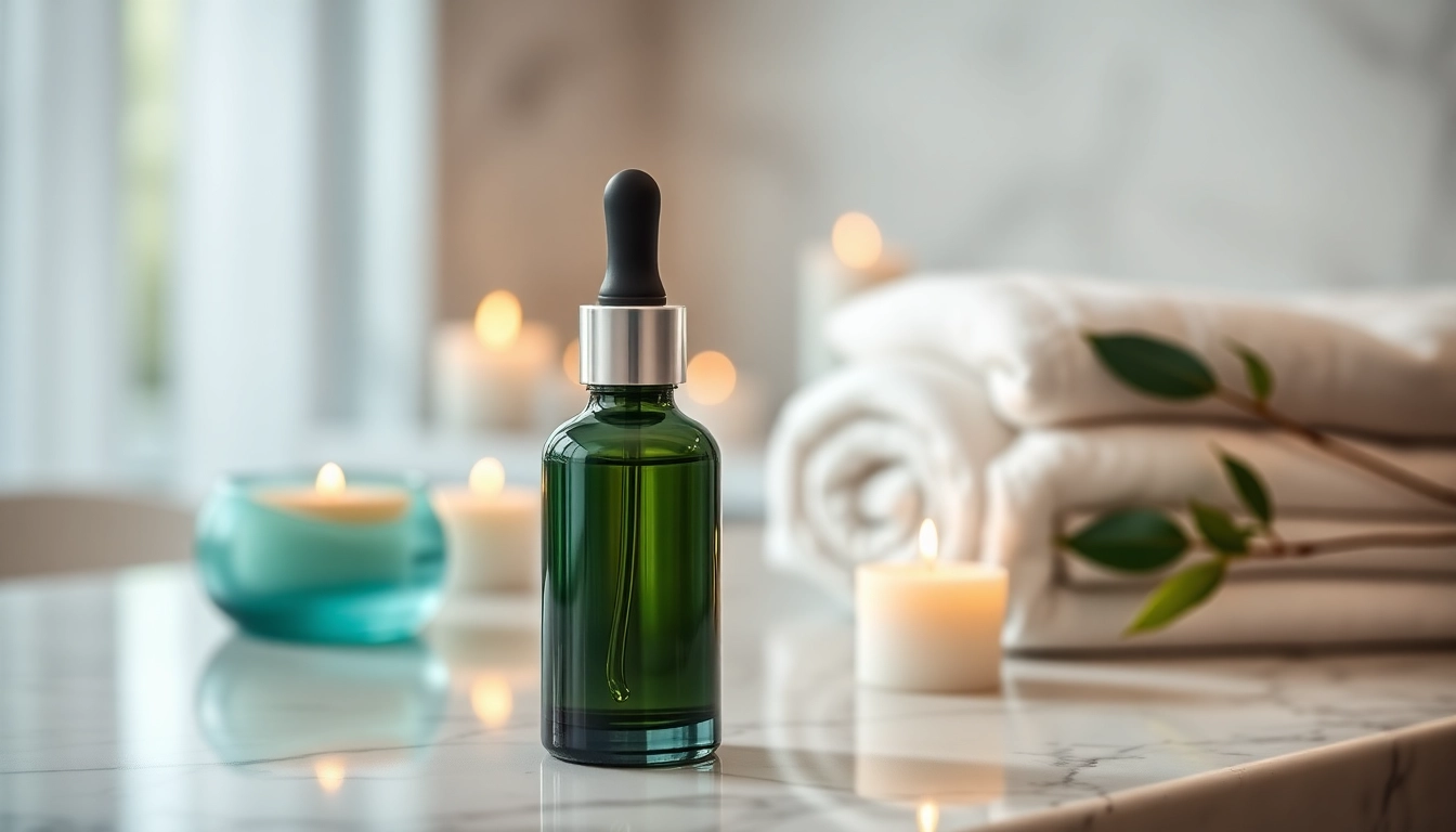 Showcasing the best microneedling serum in an elegant spa setting with natural lighting.