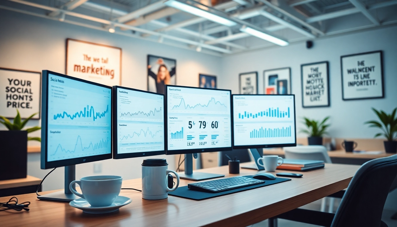 Visualize the power of the smm panel in a modern digital marketing workspace.