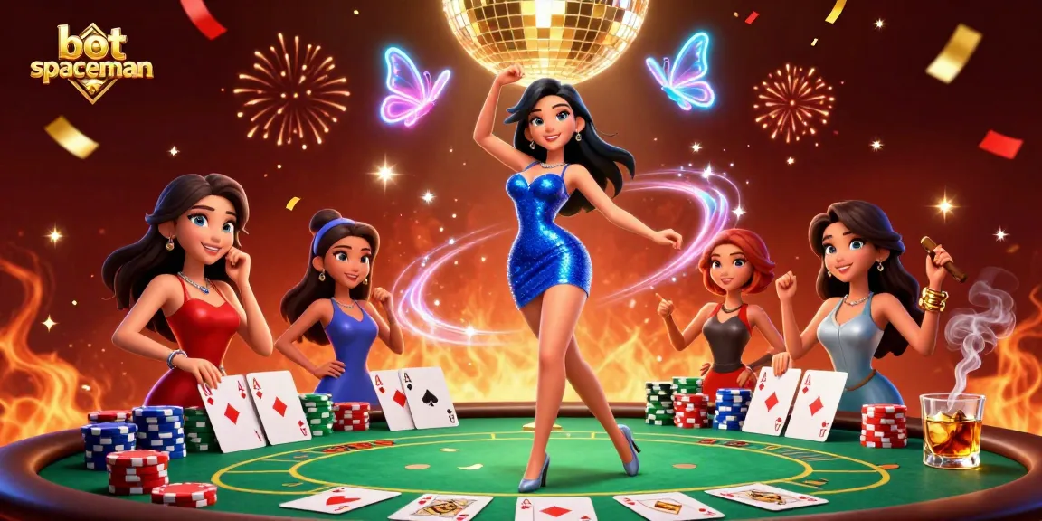 Experience the thrill of winning with bot spaceman in a vibrant casino setting.