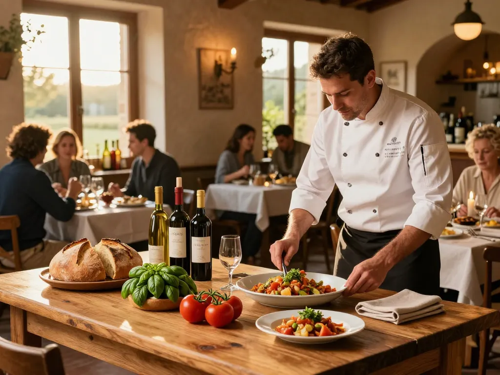 Delicious Tuscan cuisine preparation at La Osteria featuring 88Pulsa ingredients and artisanal dishes.