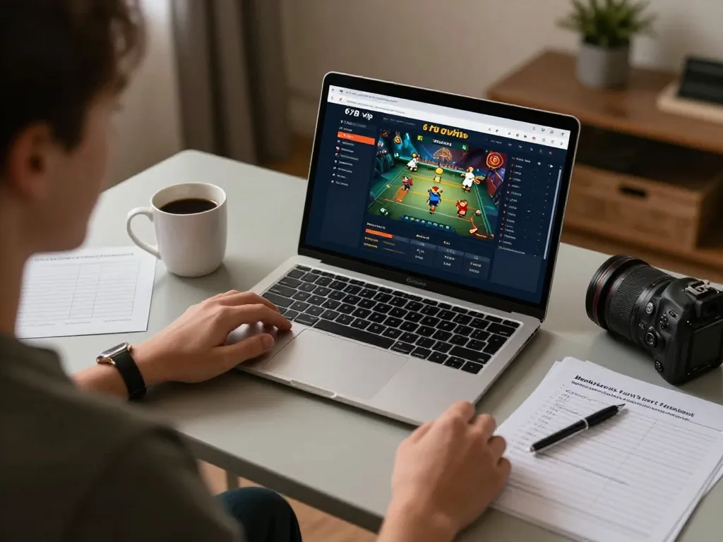 Engaging online gaming experience on 678vip trang chủ, with player analyzing strategies and interface.