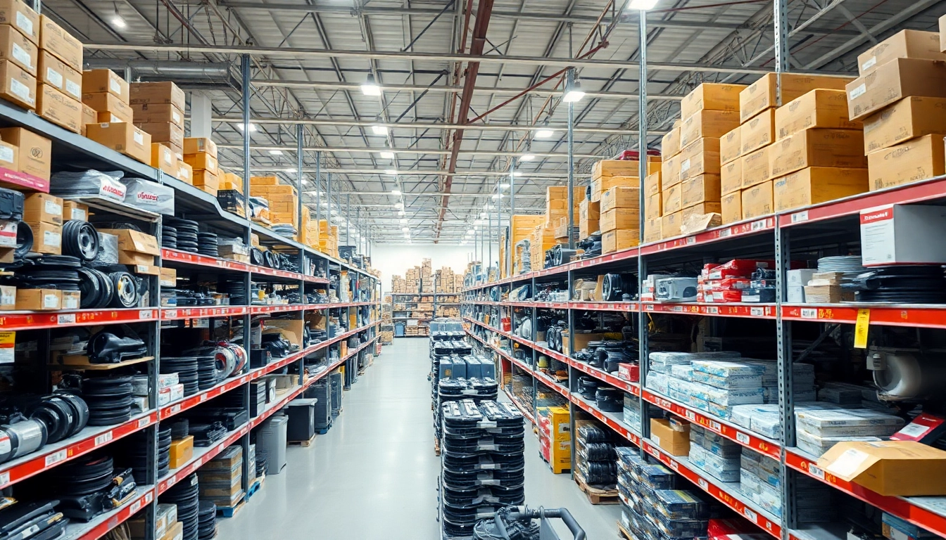 Showcase of quality OEM parts available at https://factoryoemsupply.com/ in a professional automotive warehouse.