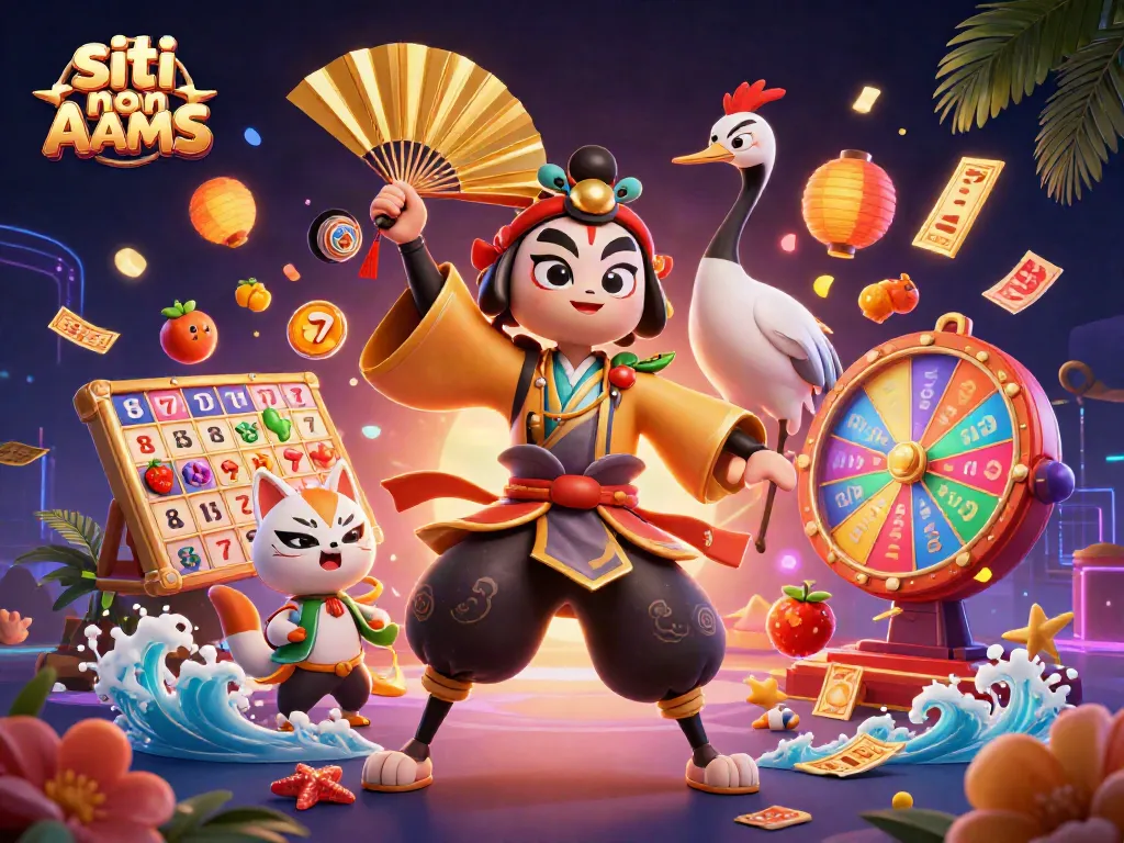 Gioca nei migliori siti non AAMS con slot e simboli fortunati in un'illustrazione ricca e accattivante.
