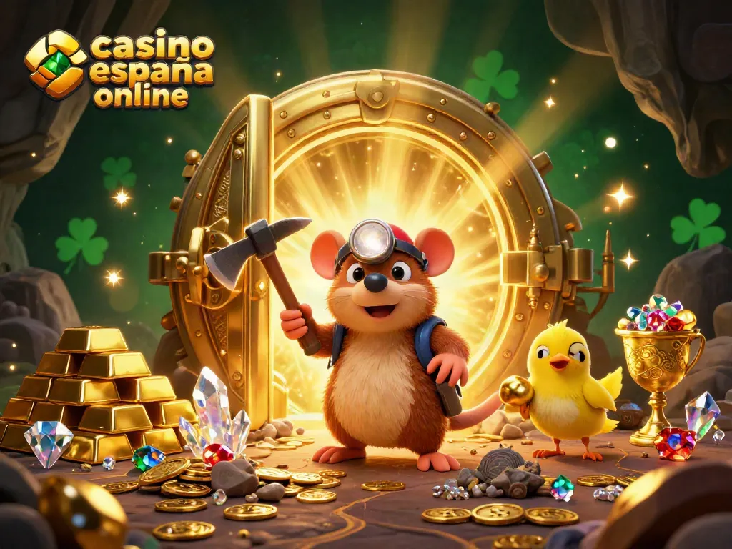 Disfruta de casino españa online con un mole cazador de tesoros en una cueva llena de gemas brillantes.