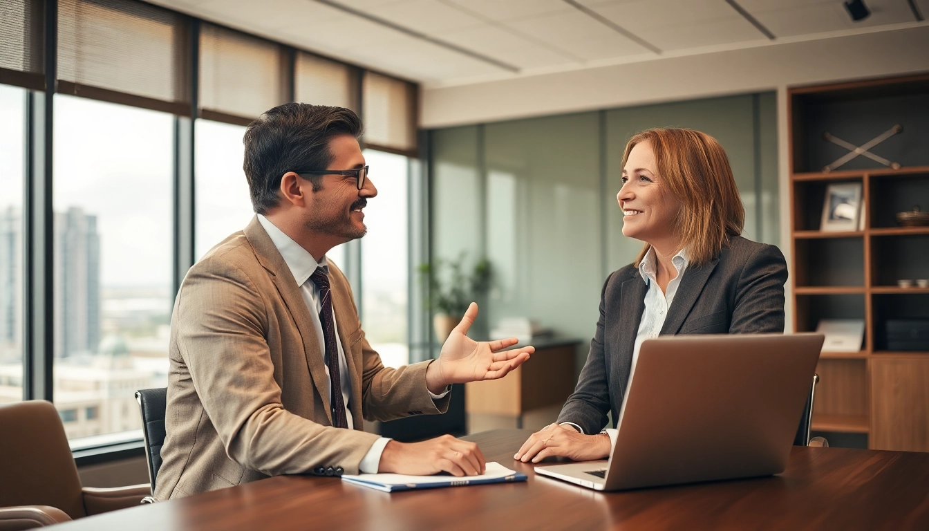 Consultation with a Manassas Personal Injury Lawyer in a professional office setting.
