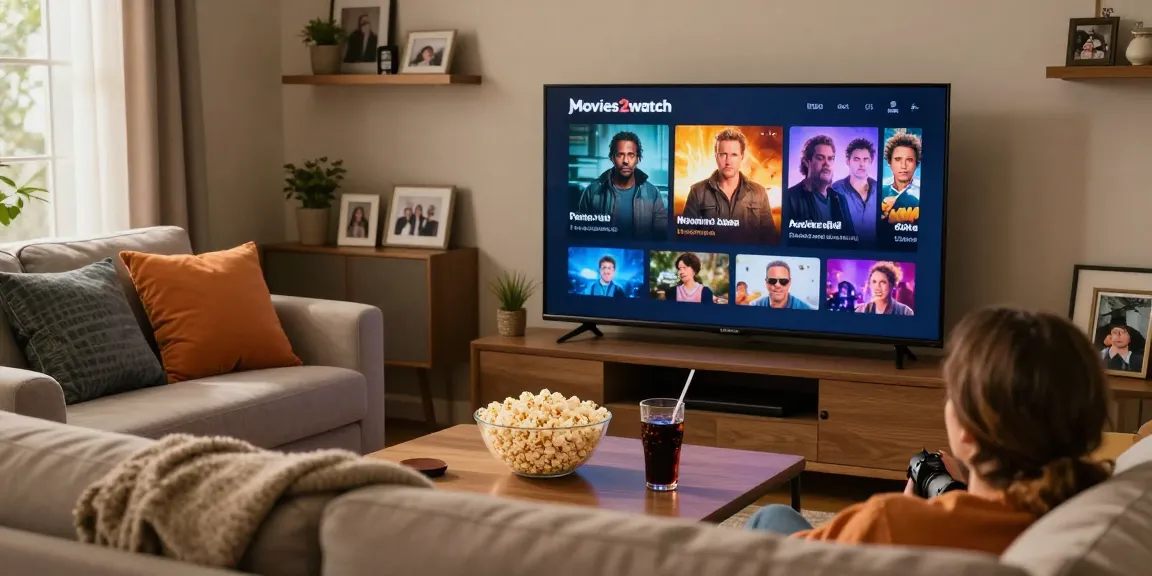 Watch Movies2watch with family comfortably on a couch while enjoying popcorn and drinks.