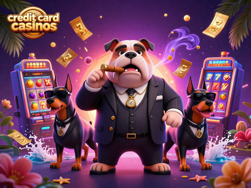 Experience thrilling gameplay at credit card casinos with vibrant slot machines and dynamic action.