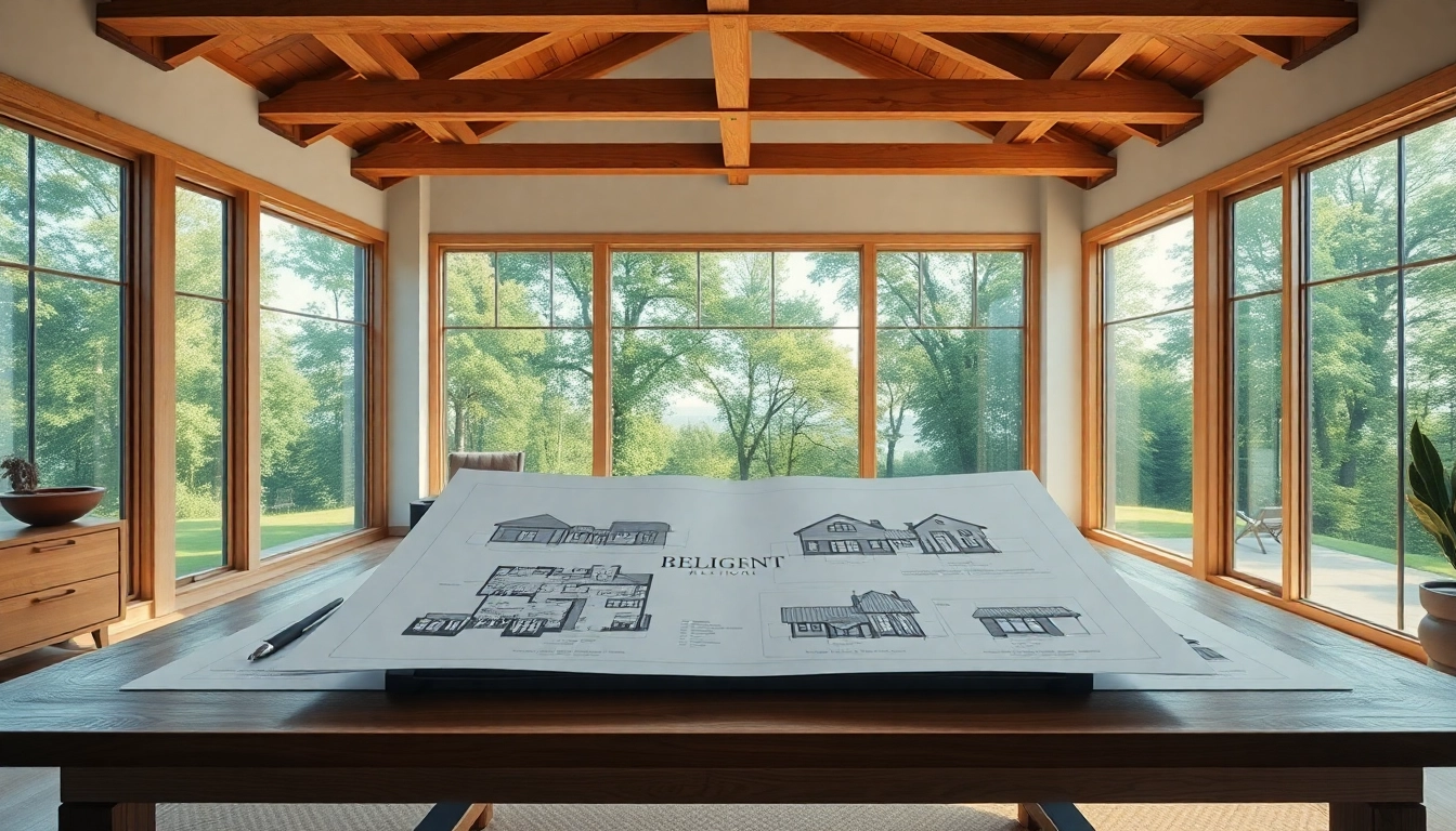New England residential architect's design studio featuring modern plans and natural light.