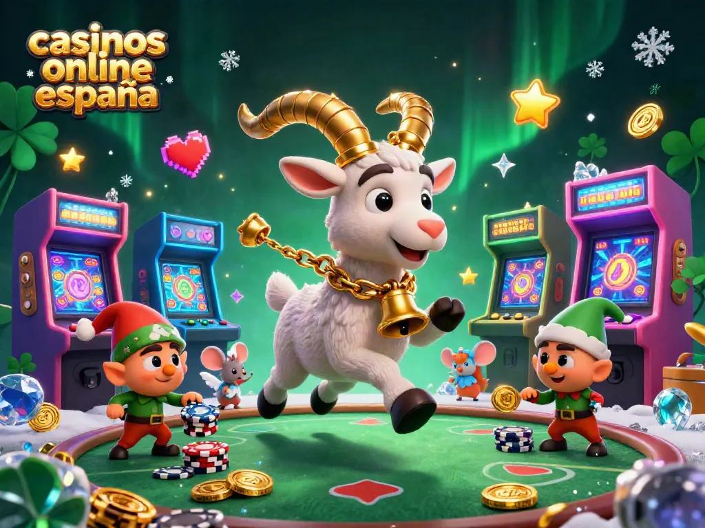 Ve y juega en los mejores casinos online España con una escena animada llena de diversión y acción.