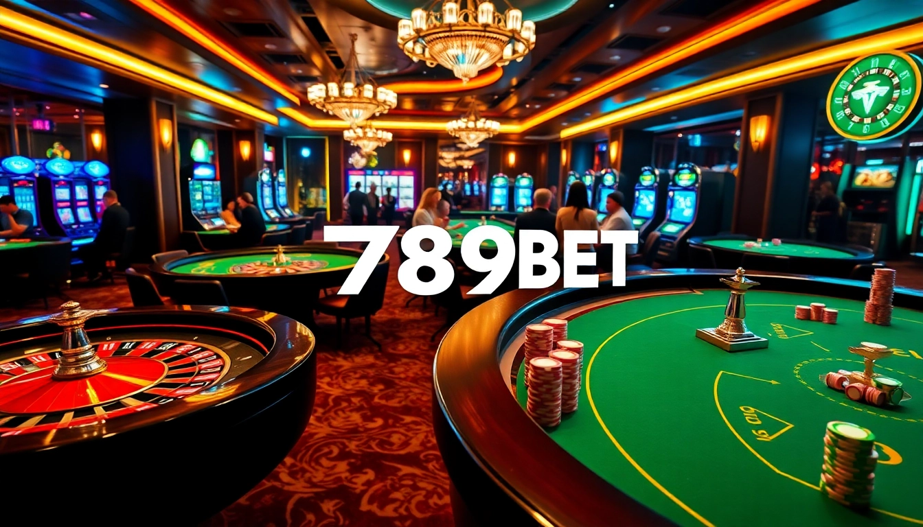 Experience the thrill of 789BET at an exciting casino with vibrant games and players.