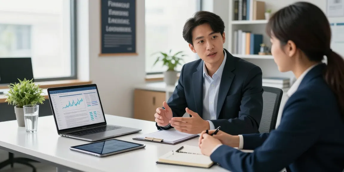 소액결제현금화 관련 금융 상담을 진행하는 전문가의 사무실 모습