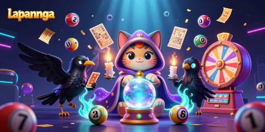 Lapannaga memberikan pengalaman bermain lotere yang mendebarkan dengan elemen permainan yang berwarna-warni dan magis.
