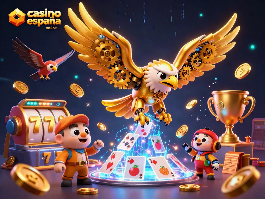 Juega en los mejores casinos España online con una escena vibrante y emocionante llena de acción.