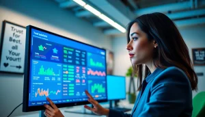 Menjelajahi suletoto alternatif dengan antarmuka digital modern dalam lingkungan profesional.