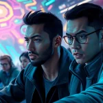 Engaged gamers in a dynamic environment related to https://www.trilgameshproject.com showcasing strategic play.