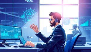 Engage with advanced Technology solutions illustrated in a modern office environment.