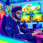 Menampilkan daftar ggsoft game dalam konteks setup bermain yang dinamis dan berwarna-warni.