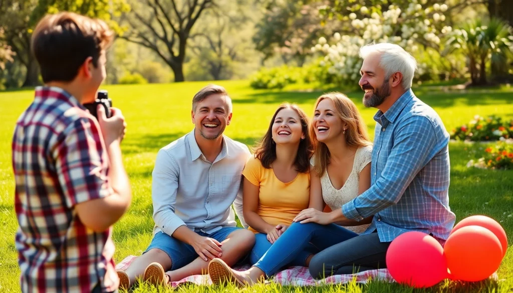 Tampa photographer capturing joyful family moments in a sunlit park