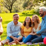 Tampa photographer capturing joyful family moments in a sunlit park