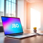Maximize your JBO experience with engaging branding materials in a dynamic office setting.