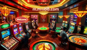 Experience thrilling online gambling at mm88.com with vibrant slot machines and engaging poker action.
