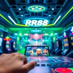 Nền Tảng RR88 illustrates an engaging online gaming platform with interactive elements and vibrant visuals.