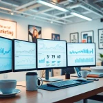 Visualize the power of the smm panel in a modern digital marketing workspace.