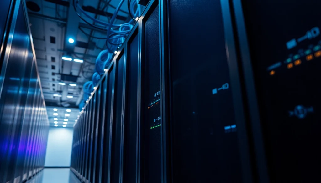 Servidor dedicado de alta calidad en un centro de datos que garantiza rendimiento óptimo y seguridad.