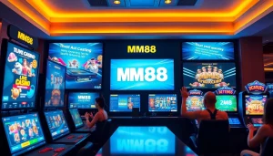 Experience the excitement of mm88 com with a modern gaming setup and vibrant visuals.