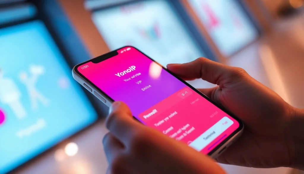 Discover Yono VIP features on this sleek smartphone interface, highlighting user-friendly design.