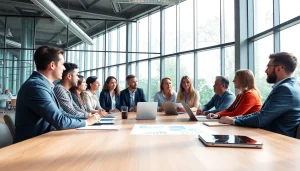 Team collaboration at https://valuesfirst.com during a modern business meeting.