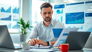 카드 한도 현금화 방법을 분석하는 금융 전문가의 모습