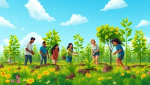 Explore sustainable practices through vibrant illustration at https://www.unsustainablemagazine.com.