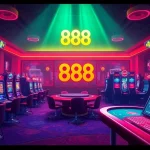 Exciting online gaming scene at 888new with casino games and vibrant atmosphere.
