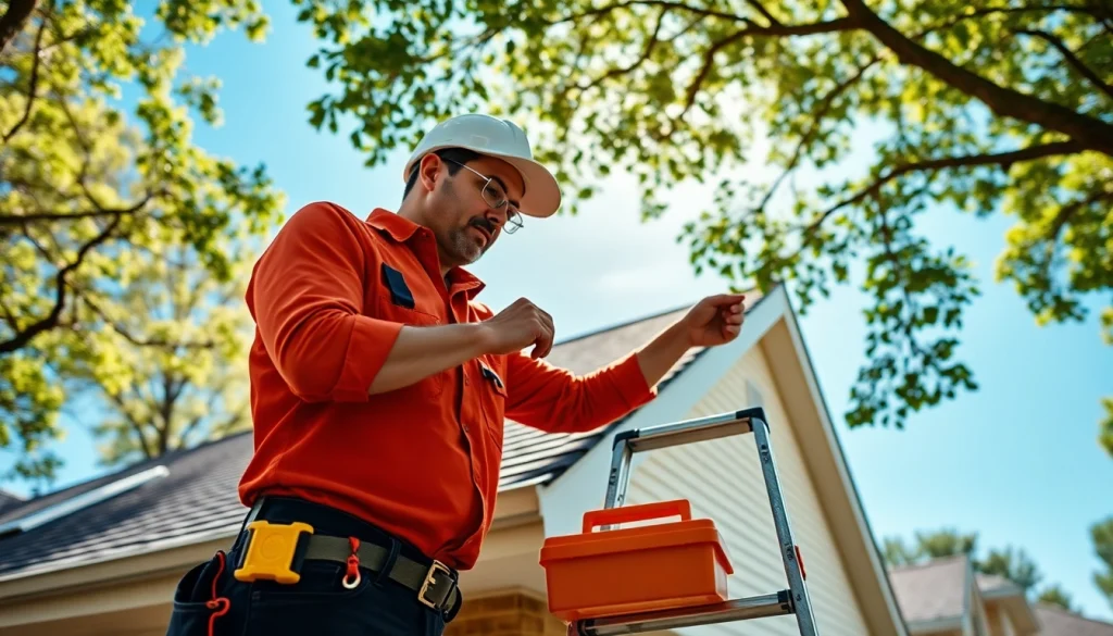 Assessing the quality of roofing by Twin Shield Roofing with professional expertise in action.